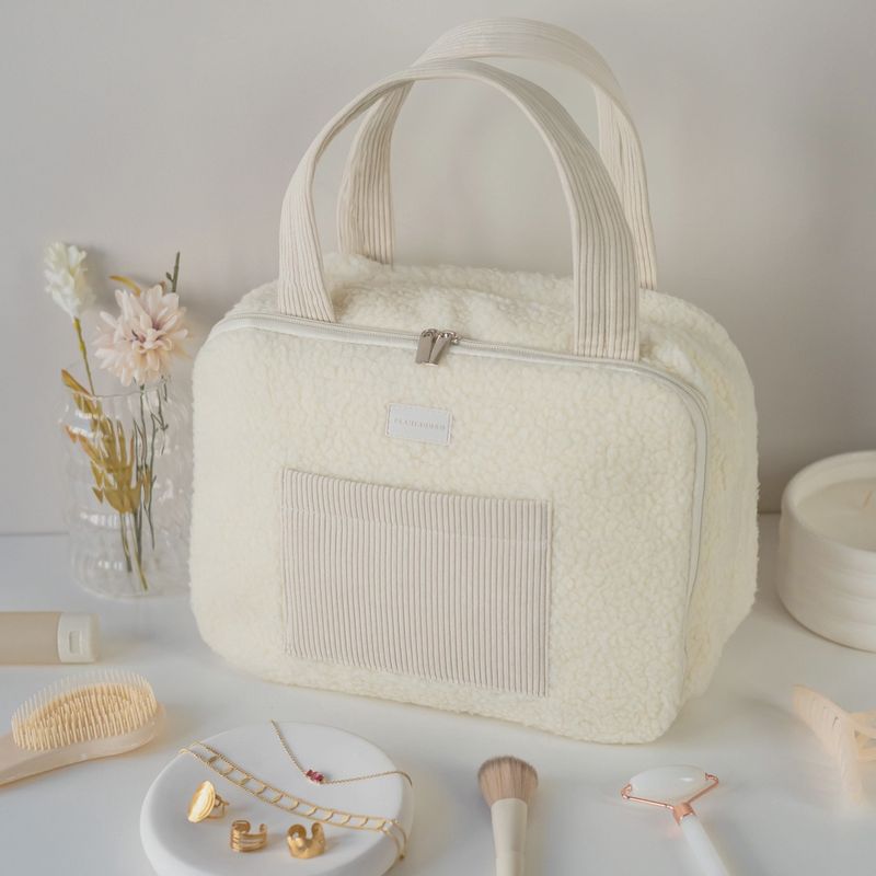 Trousse de toilette TEDDY beige avec cintre