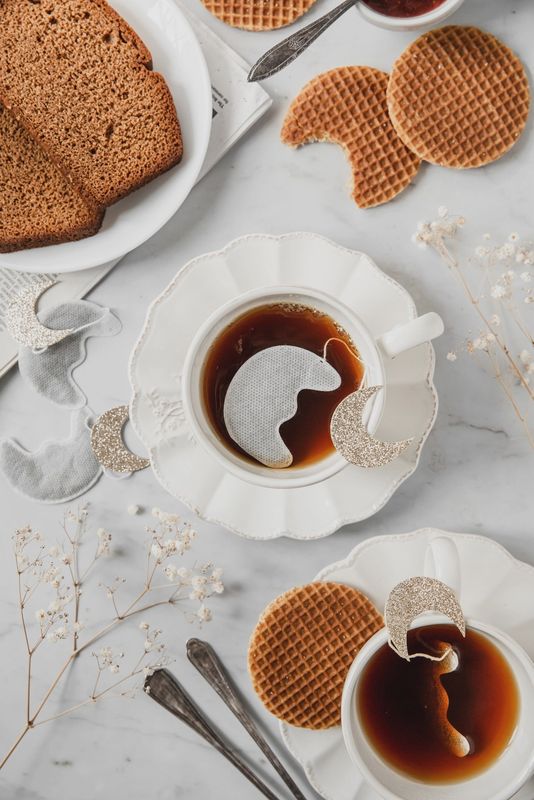 Sachets de thé personnalisés - Lune x5