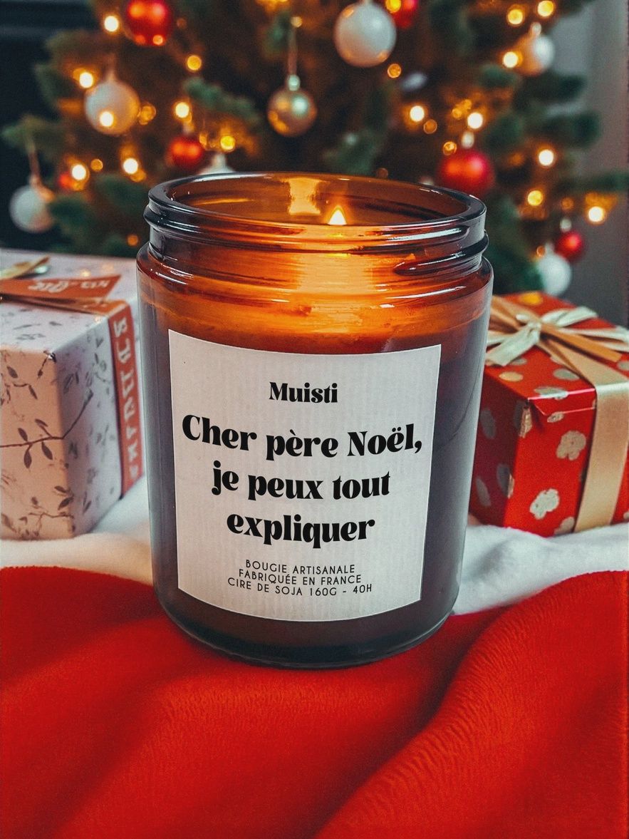 Bougie Parfumée - Cher Père Noël, je peux tout expliquer