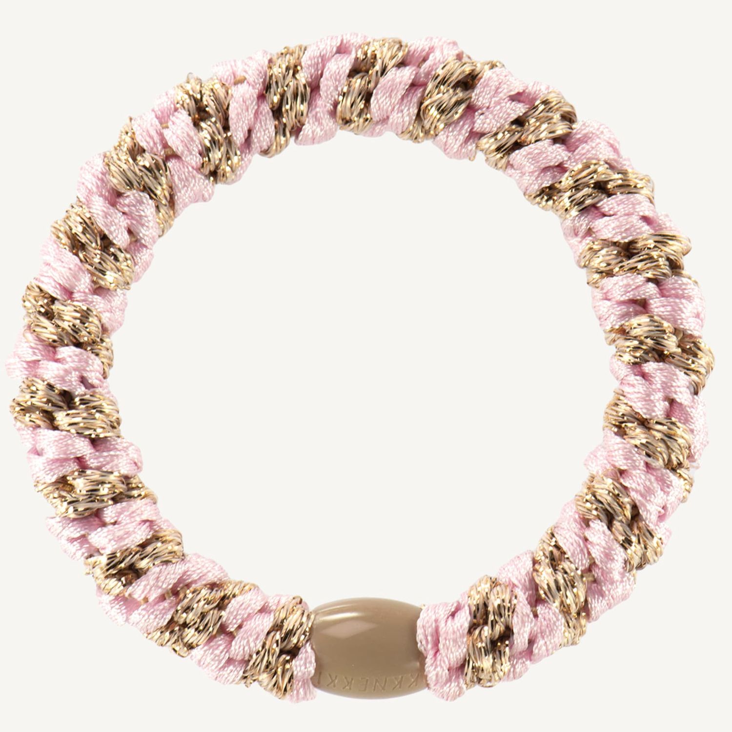 KKNEKKI - Light Pink Beige glitter stripe