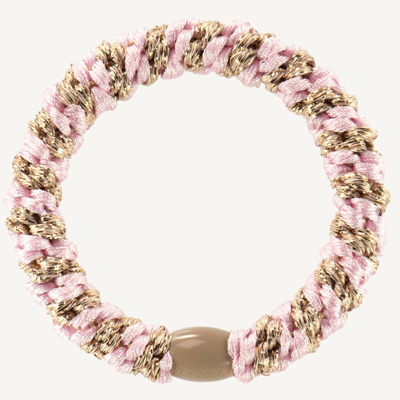 KKNEKKI - Light Pink Beige glitter stripe