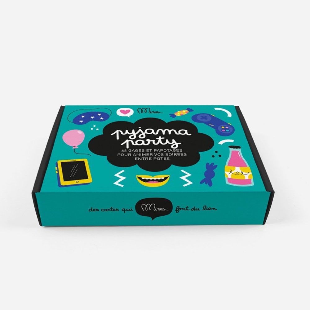 Jeu de discussion et défis : pyjama party