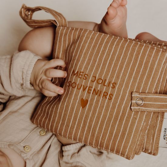 Mini Album photo - Gaze fines rayures "Mes jolis souvenirs"