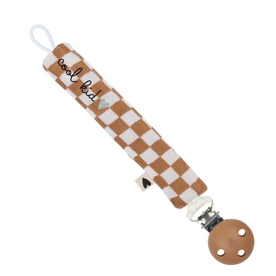 Attache tétine Gaze damier - Cool kid