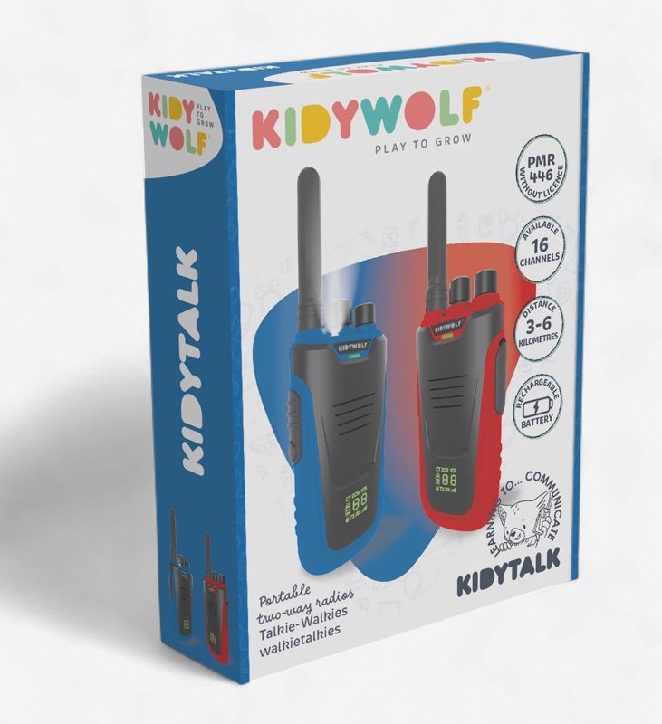 Talkies-Walkies avec lampe de poche bleu/rouge