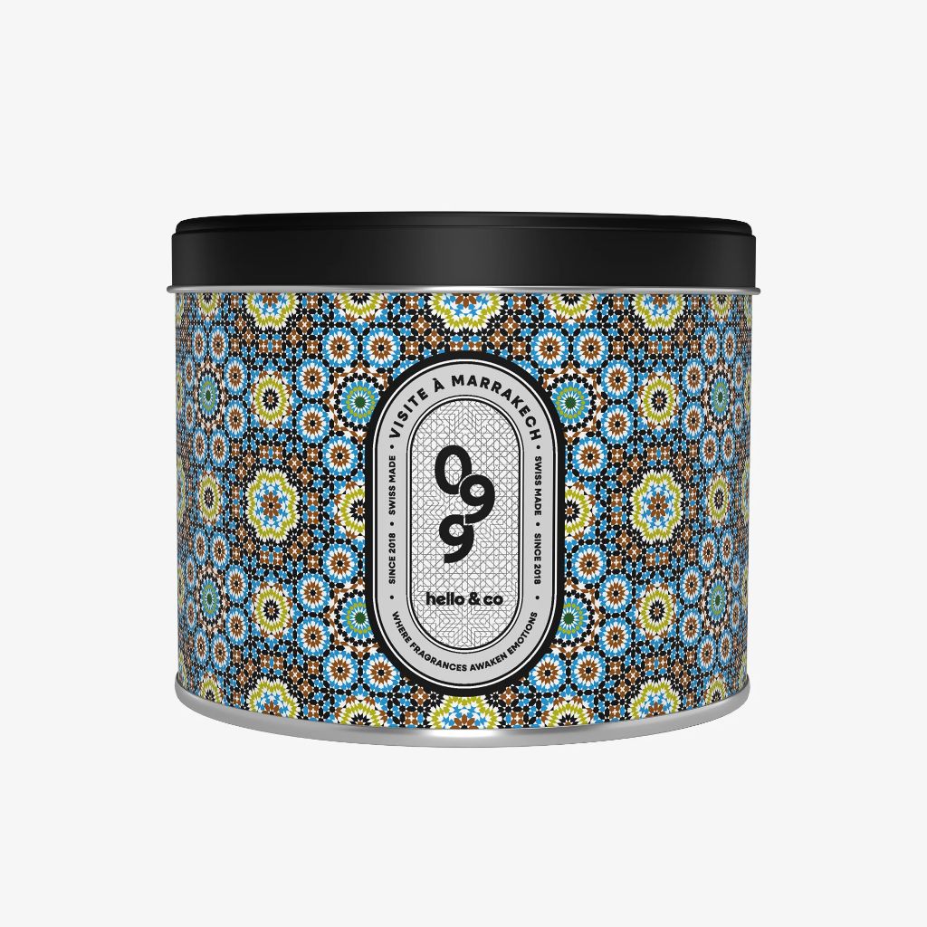 Bougie Hello Candle - N°099 Visite à Marrakech, Format: 500ML (3mèches)