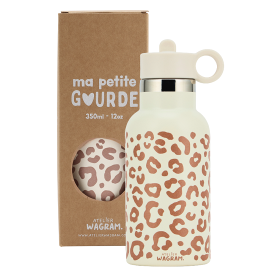 Gourde Léopard - Crème 350ml