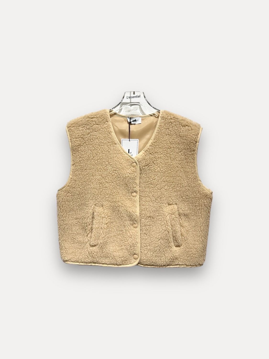 Gilet JASMIN Sans Manches En Teddy Uni