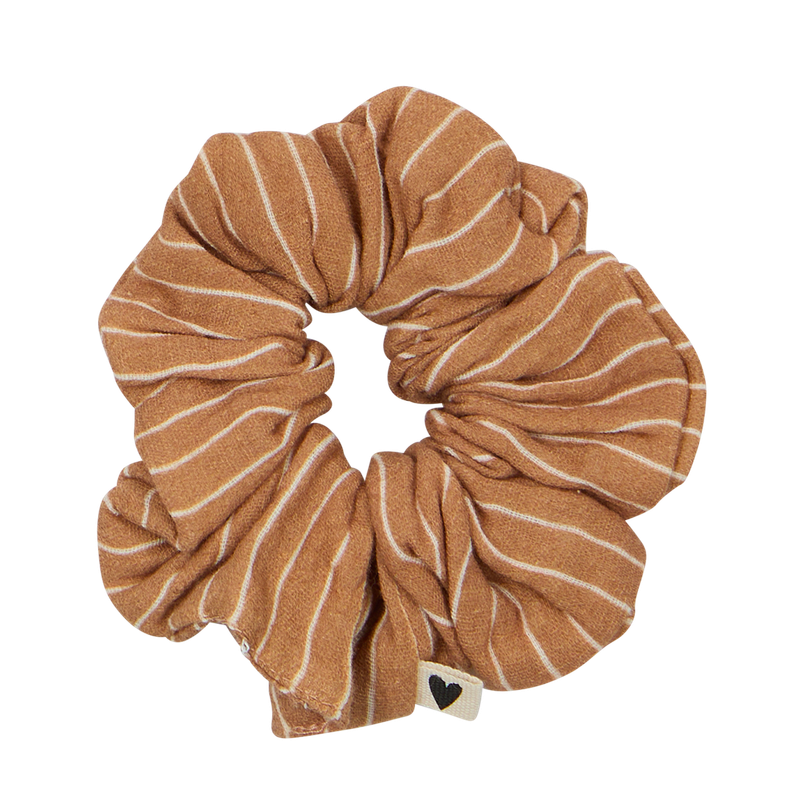 Chouchou gaze - Fines rayures