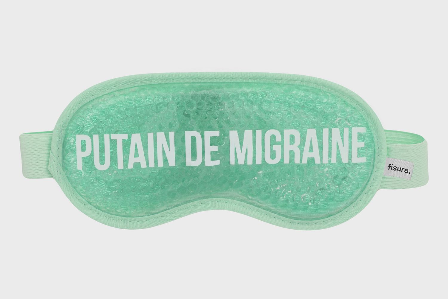 Masque pour les yeux « Putain de migraine » - Menthe