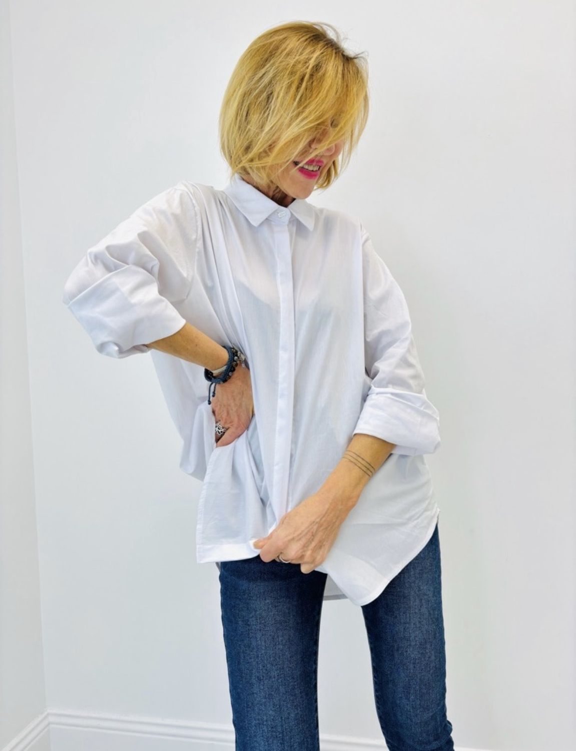 Chemise Oversize en coton doux à coupe fluide