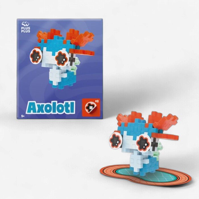 31 Eléments créatifs Axolotl bleu