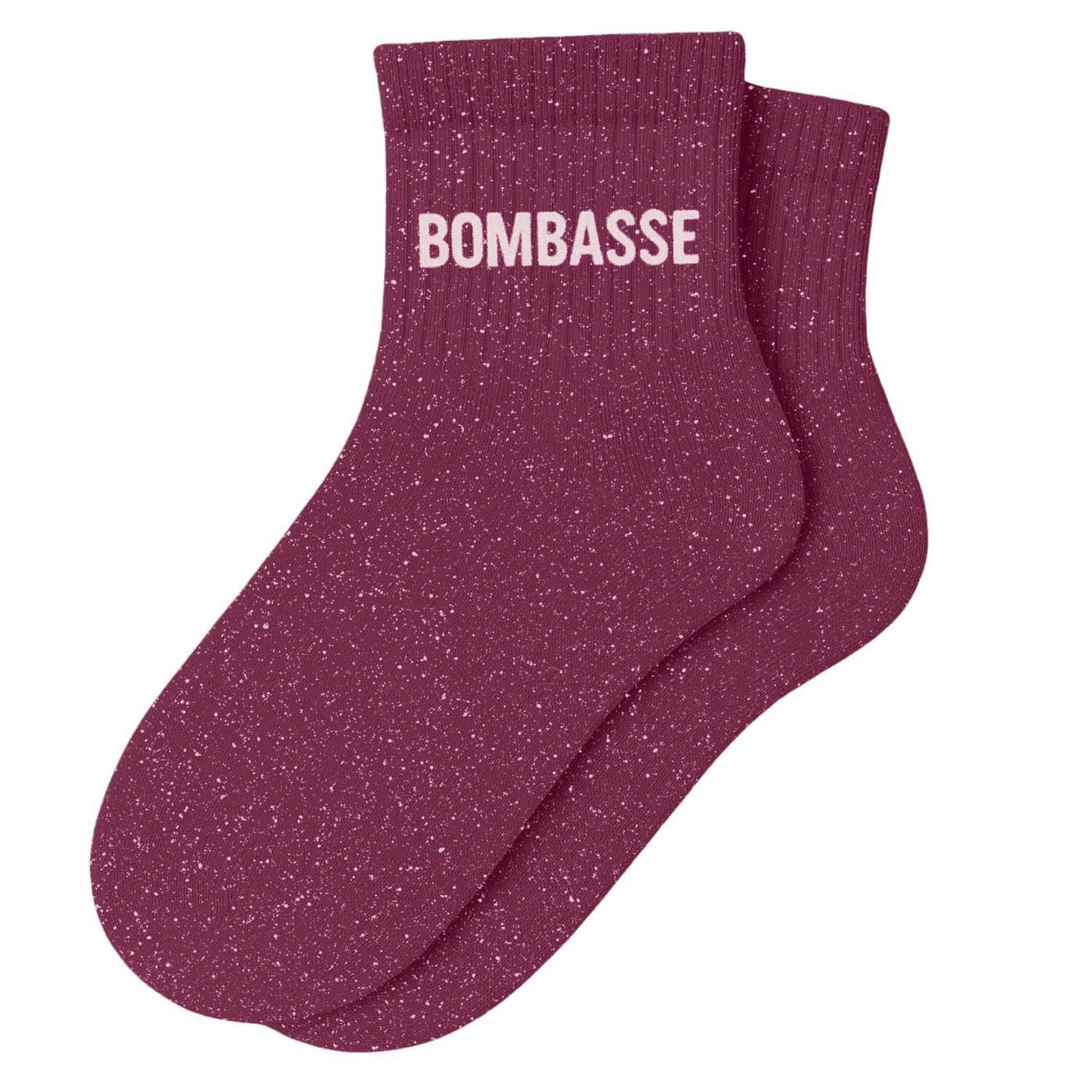 Chaussettes Courtes à Paillettes "Bombasse" Violet