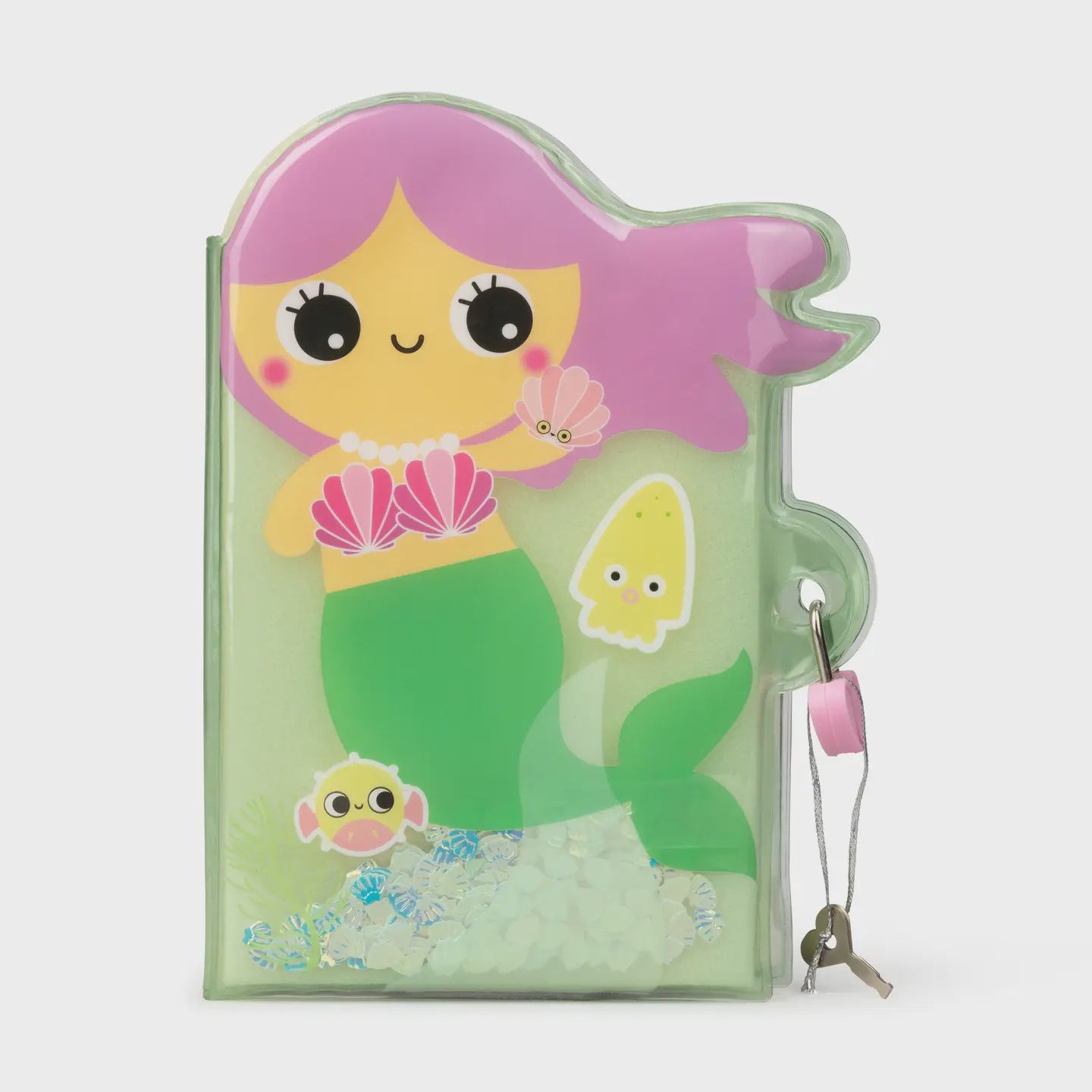 Agenda verrouillable à paillettes - Sirène