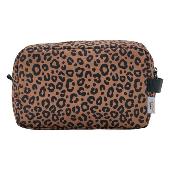 Trousse de toilette - Léopard marron
