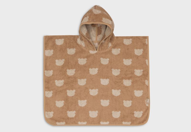 Poncho de Bain Éponge Jacquard réversible - Teddy Bear