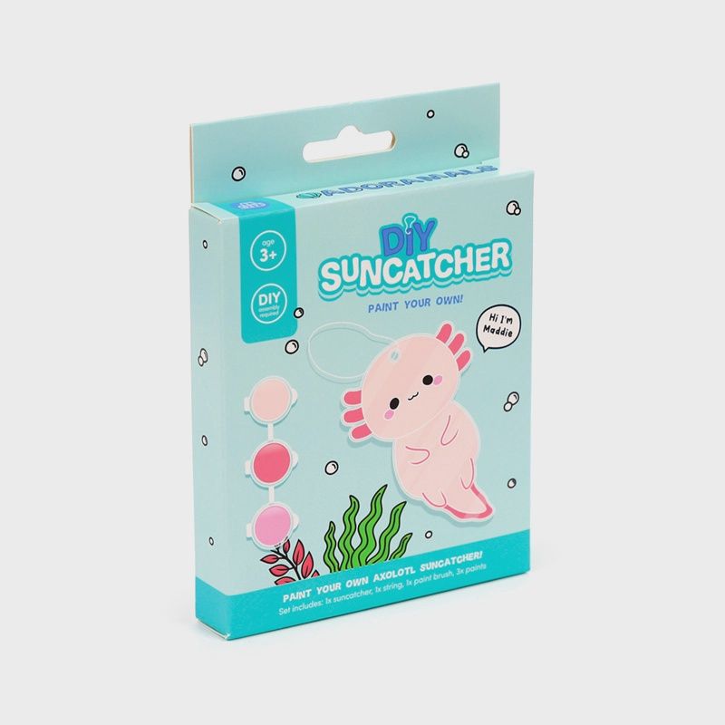 Adoramals Maddie l'Axolotl Peignez votre propre attrape-soleil DIY