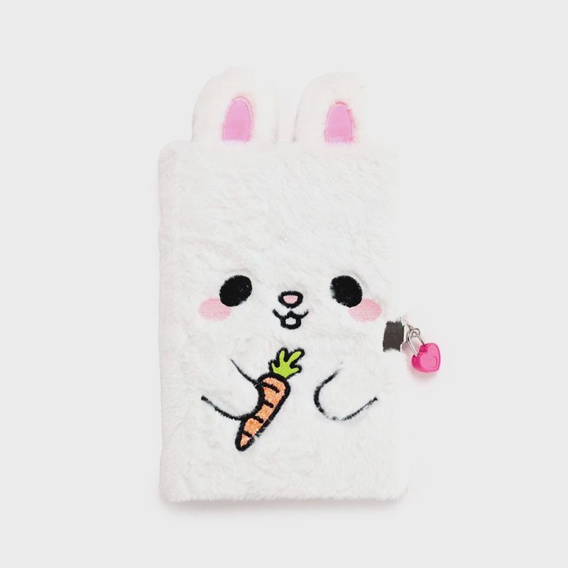 Carnet Verrouillable Adoramals Lapin avec Cadenas &amp; Clé