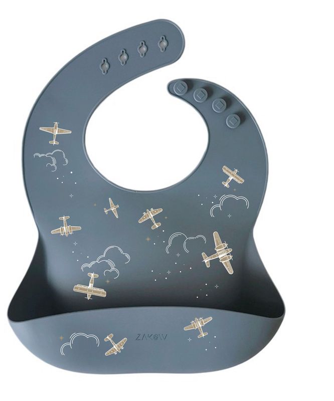 Bavoir en silicone - Aviateur