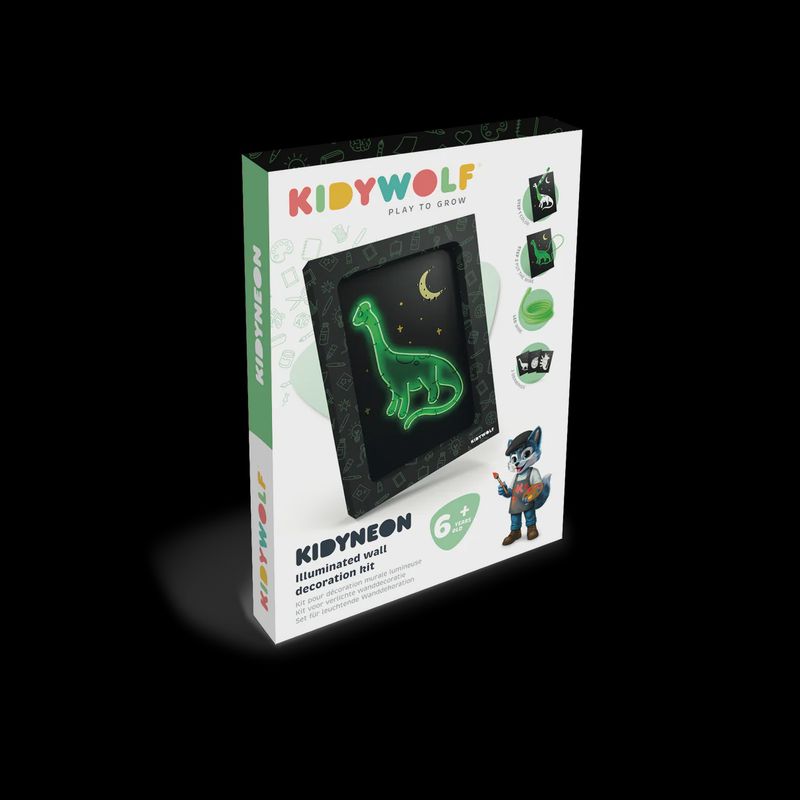 KidyNeon Kit pour décoration murale lumineuse - Dino