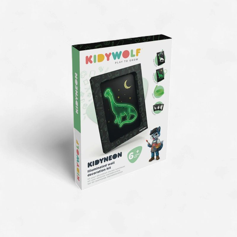 KidyNeon Kit pour décoration murale lumineuse - Dino