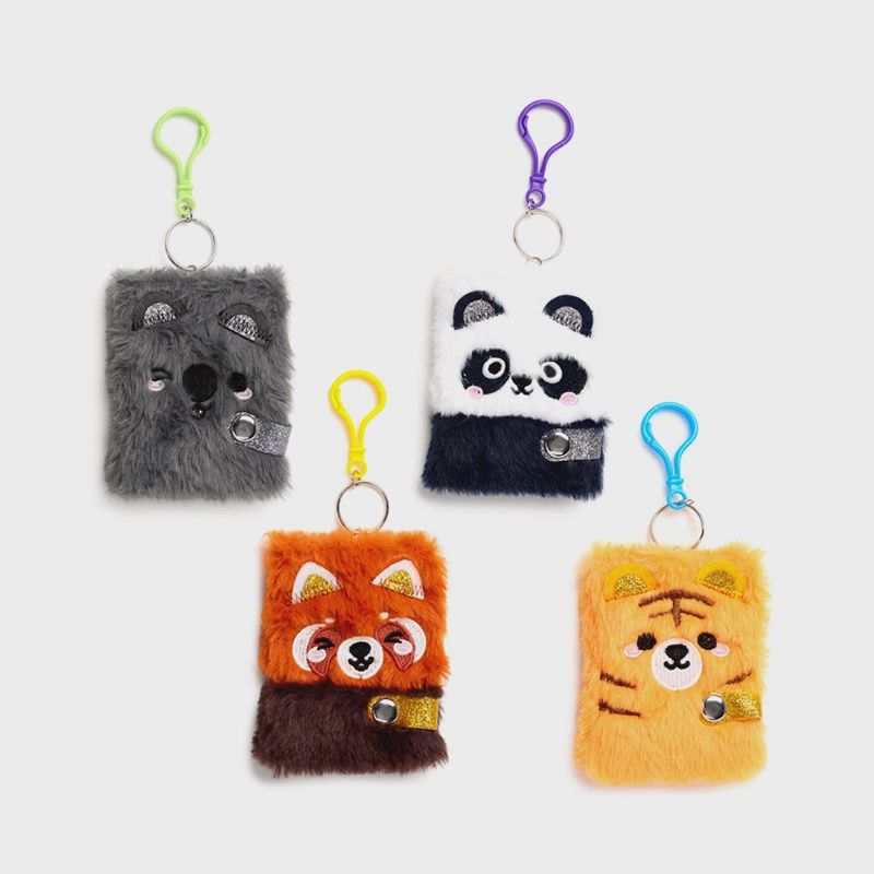 Mini carnet A7 Adoramals Wild Plush, Animal: Panda