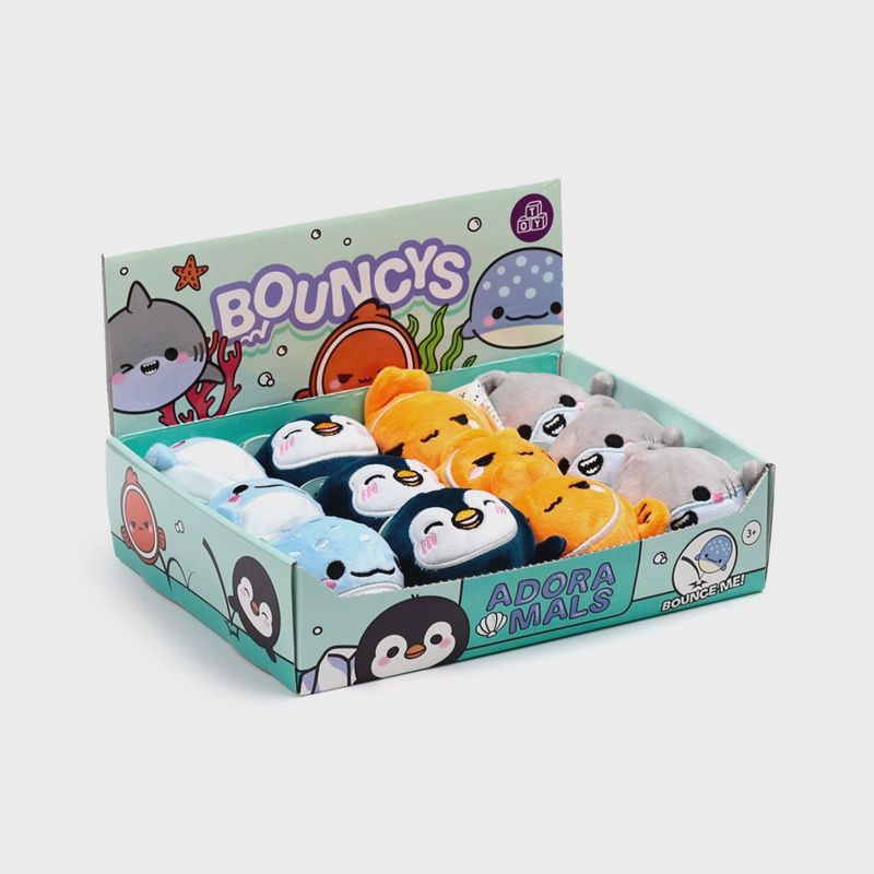Adoramals Océan Balle Rebondissante en Peluche à Haut Rebond