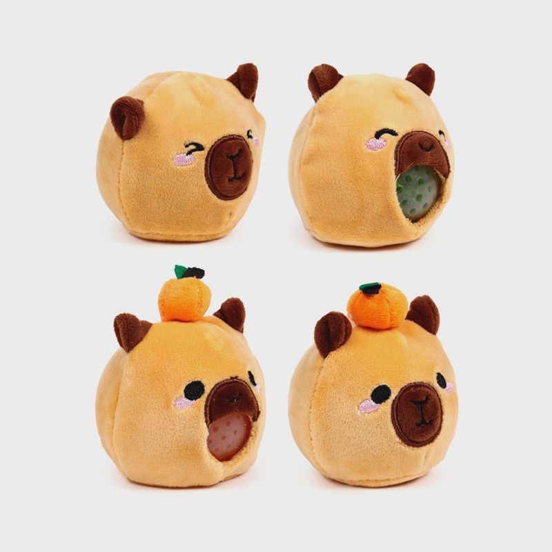 Jouet en peluche Queasy Squeezies Adoramals Capybara