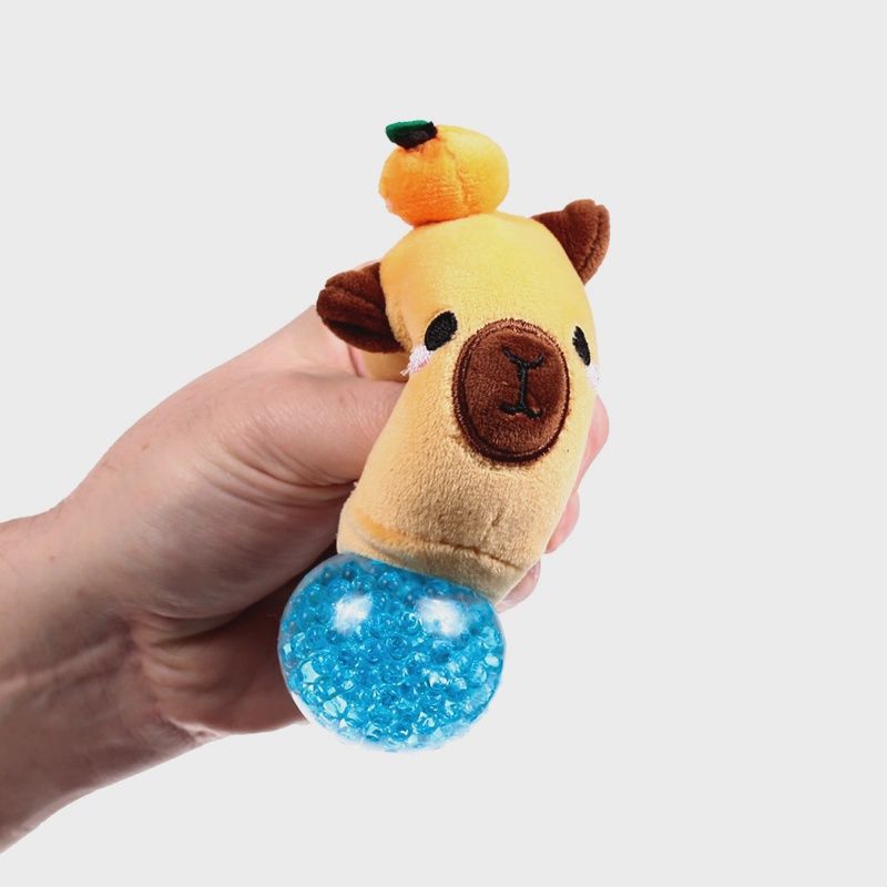 Jouet en peluche Queasy Squeezies Adoramals Capybara, Couleur: Bleu