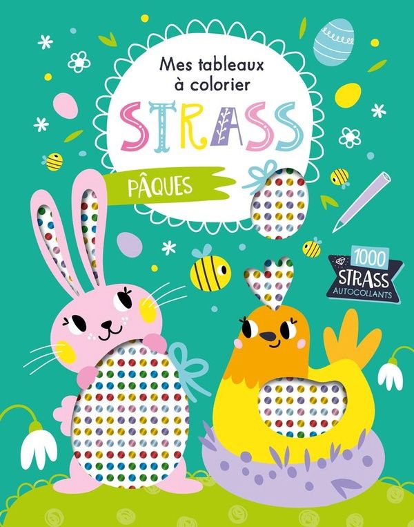 Mes tableaux a colorier strass - Pâques