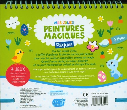 Mes jolies peintures magiques à l'eau - Pâques