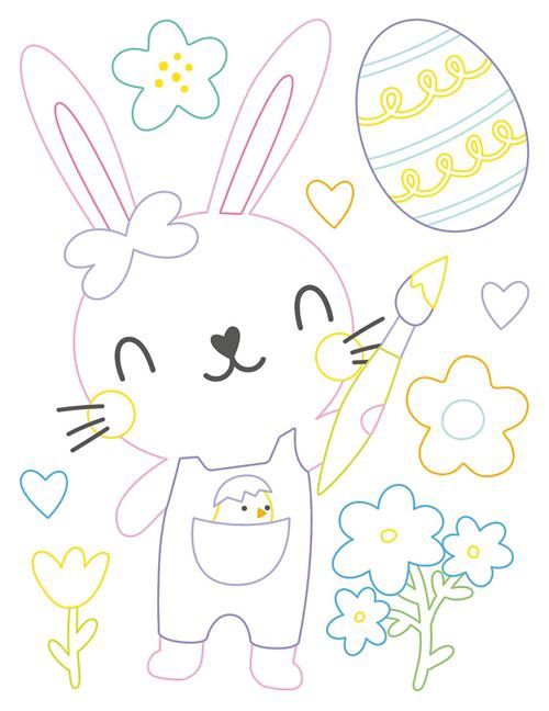 Mes coloriages tout doux - Pâques