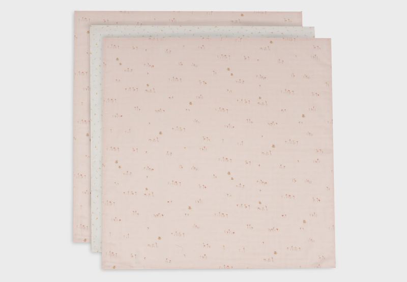 Lange Gaze de Coton 70x70cm - Pretty Picnic - 3 Unités