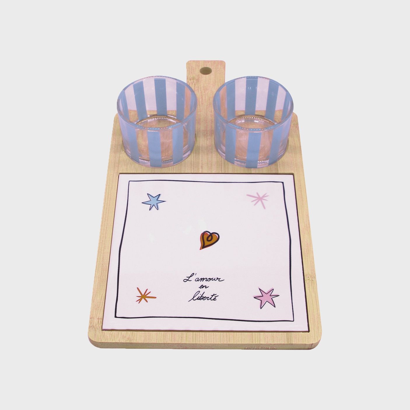 Service planche amour en liberté L31 P17 H1cm