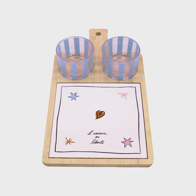 Service planche amour en liberté L31 P17 H1cm