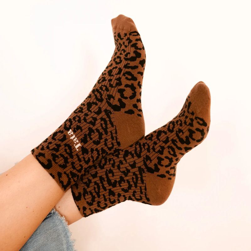 Chaussettes femme léopard - Tata