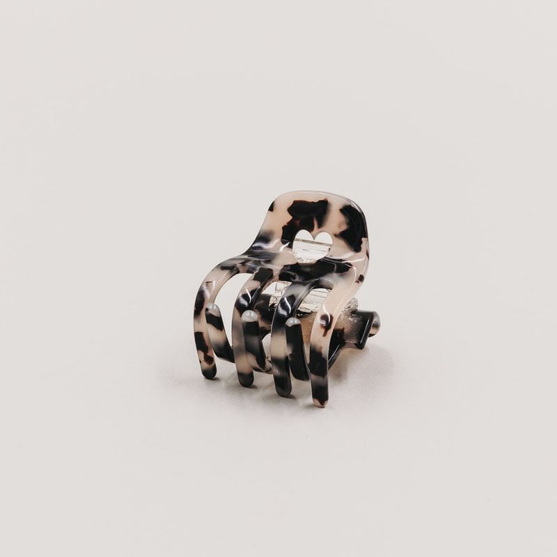 Petite barrette - Cœur léopard
