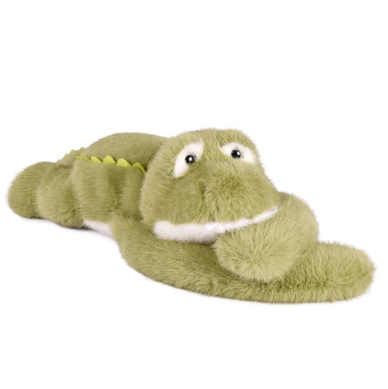 Peluche lestée crocodile vert - 50 cm - Podcoll
