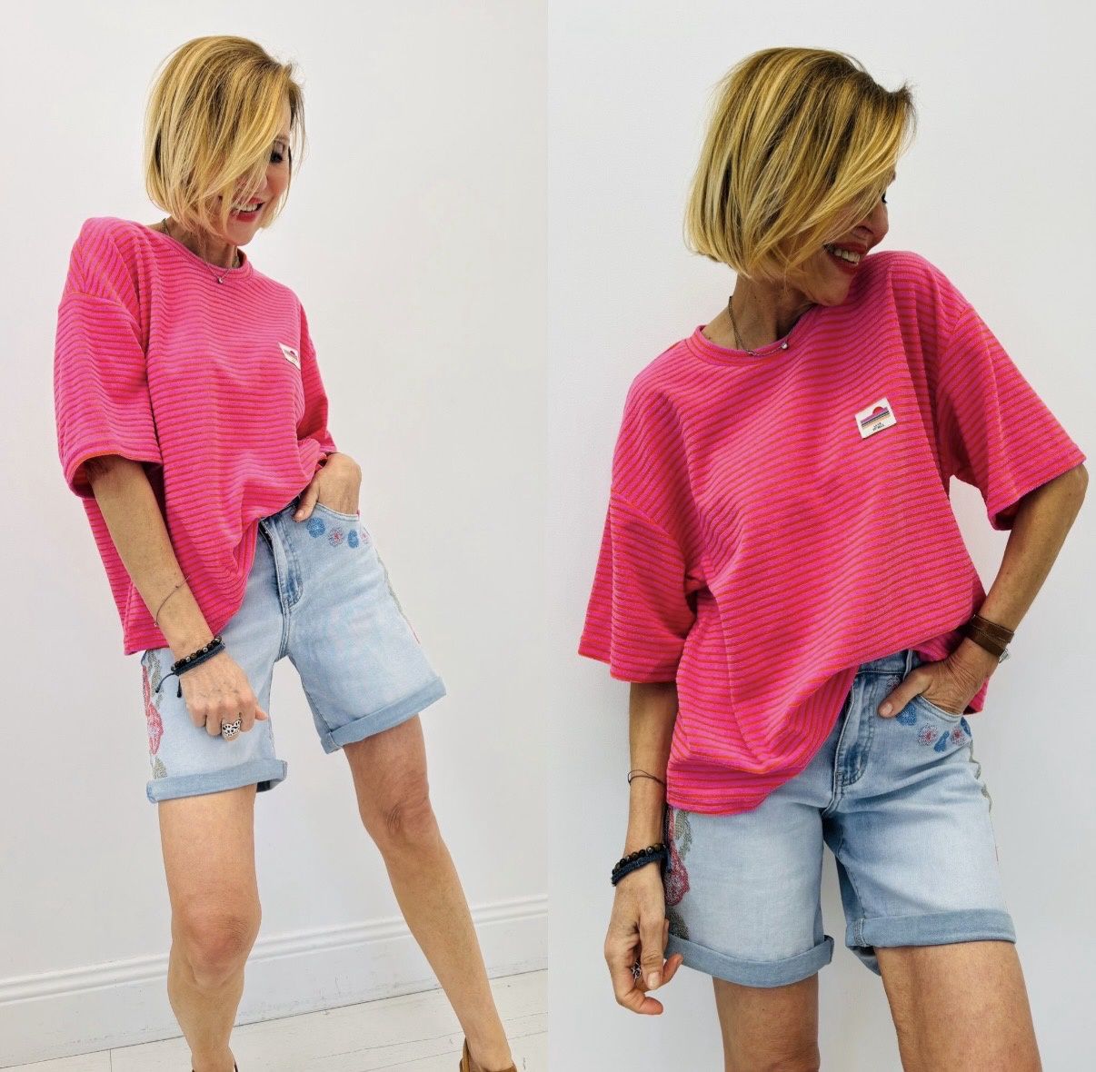 T-Shirt rayé - La vie est belle