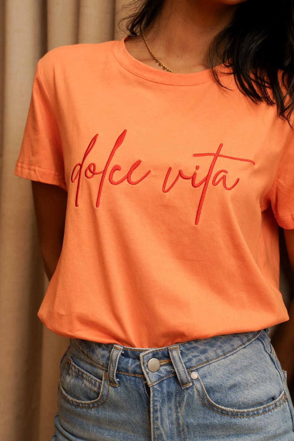 t-Shirt - Dolce Vita, Couleur: Orange, Taille :: S/M