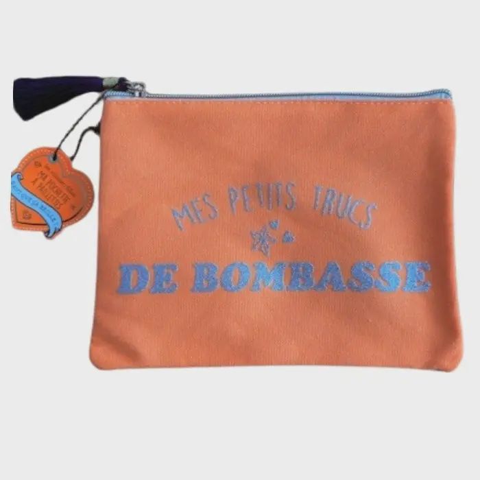 Pochette Orange fluo Mes petits trucs de bombasse
