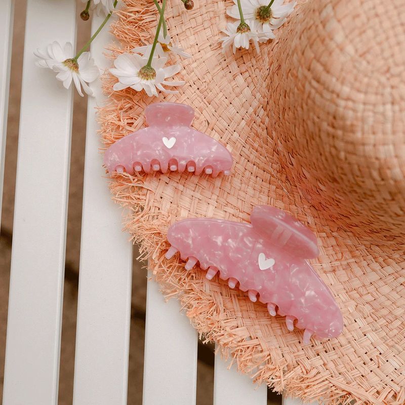 Pince à cheveux - petite - ♡ - rose