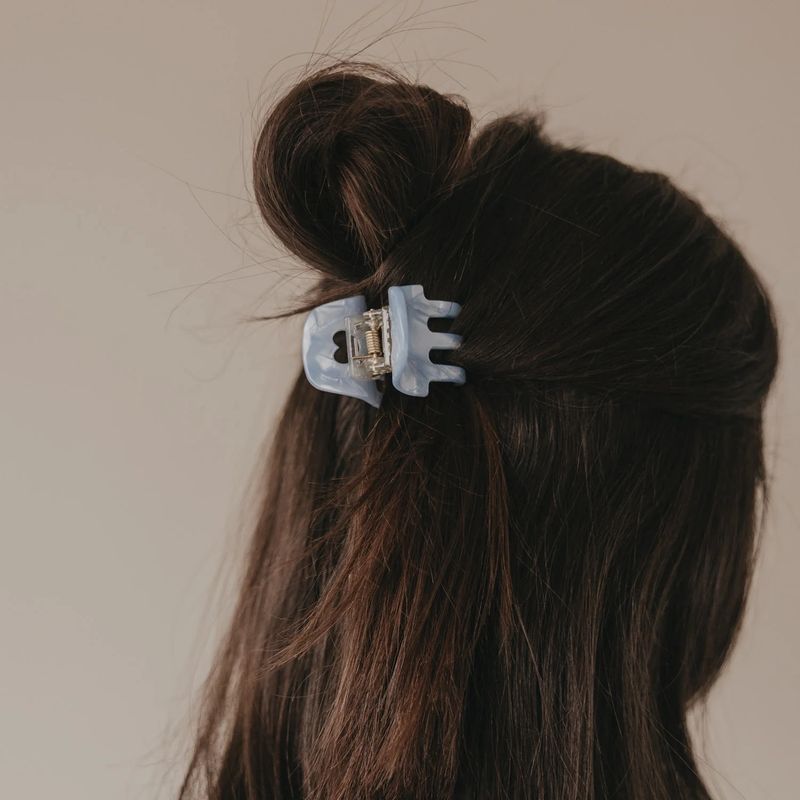 Petite barrette cœur Sky