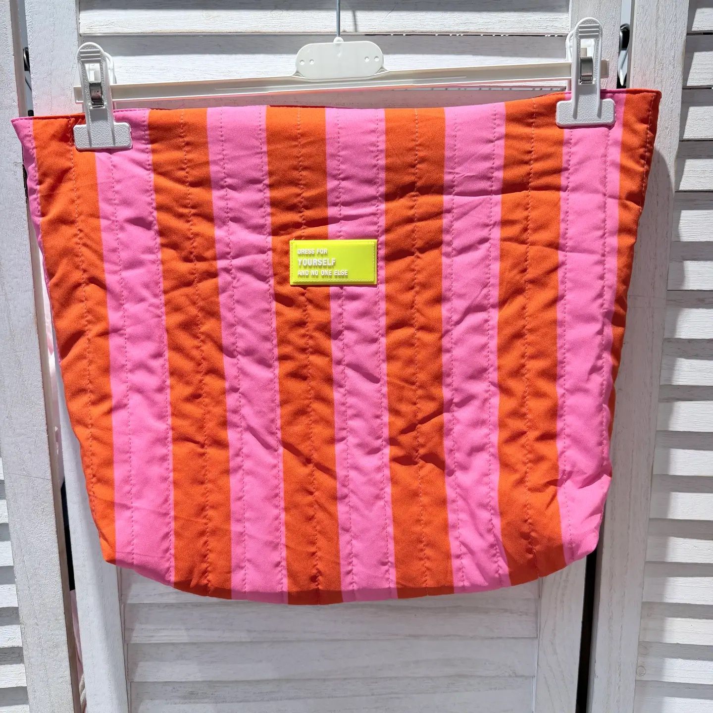 Sac Rayée - Lila, Couleur: Orange &amp; Rose