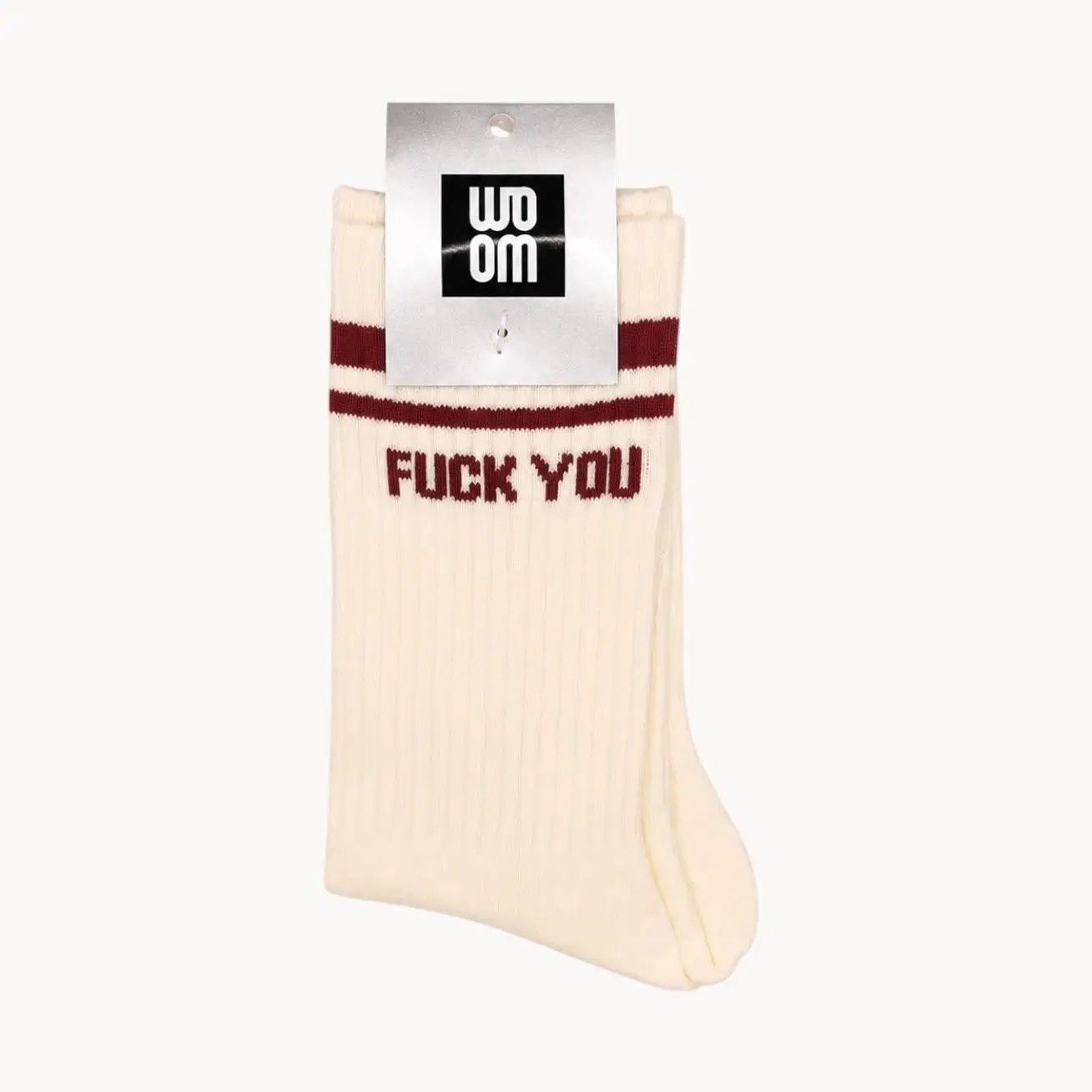 Chaussette Homme FUCK YOU - Bordeaux