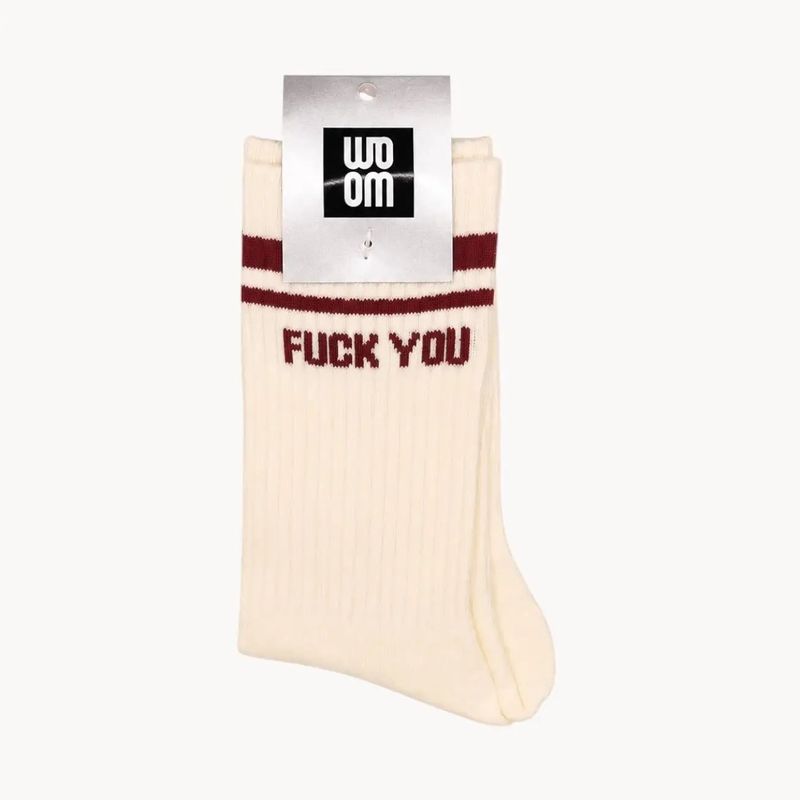 Chaussette Homme FUCK YOU - Bordeaux