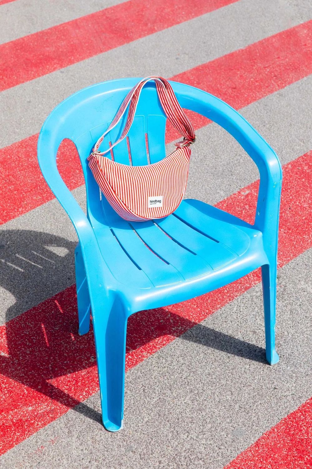 Sac Bandoulière Andrea - Rayures rouge