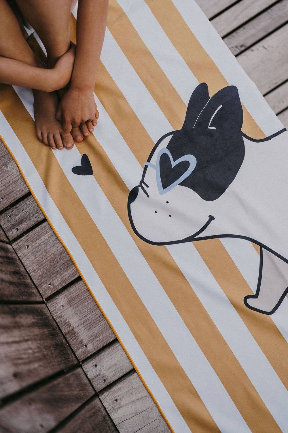 Serviette microfibre enfant - Minus - Bouledogue