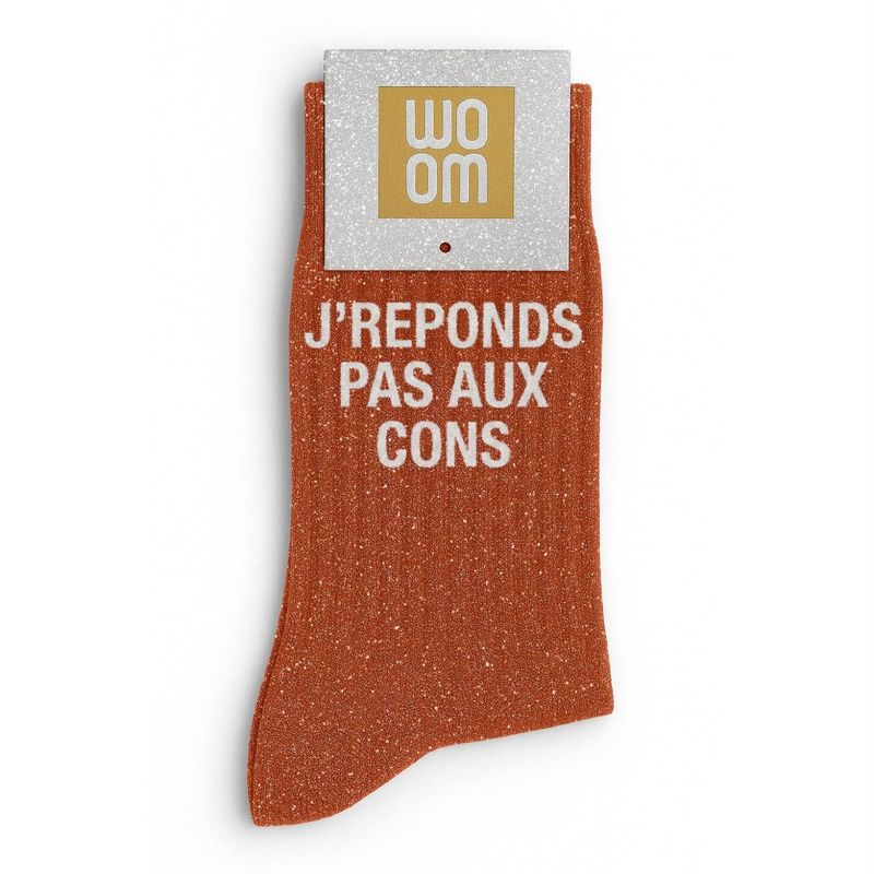Chaussettes à Paillettes - J'répond Pas aux Cons