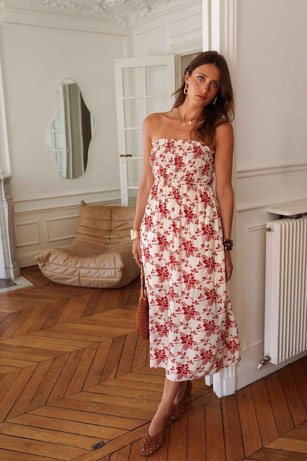 Robe - Hélys, Couleur: Beige, Taille: M/L